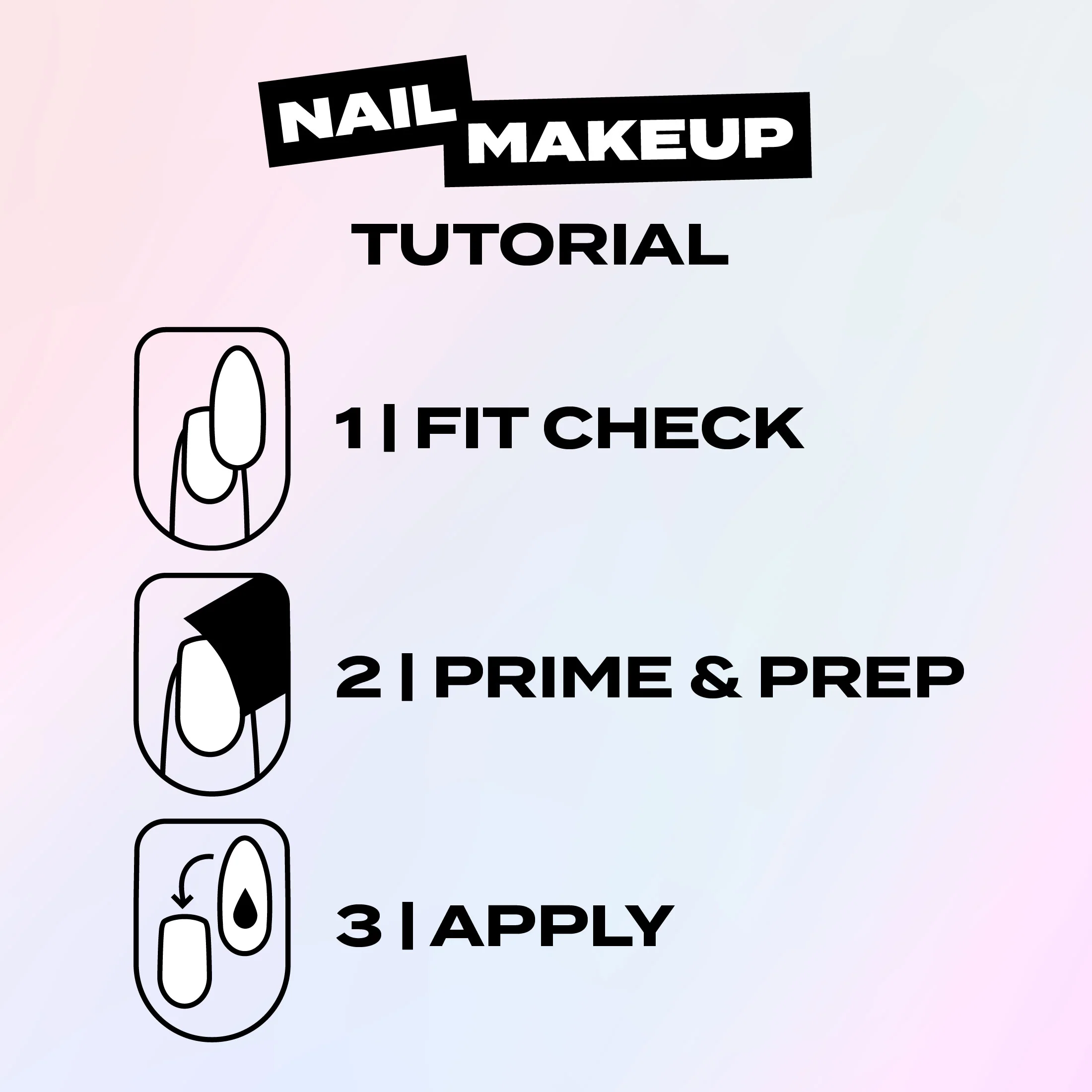 Monochrome Press-On Nails - Image 37